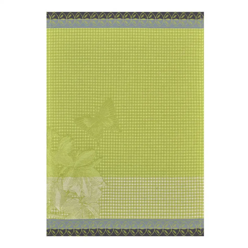 Jardin Des Papillons Green Hand Towel 21" x 15"