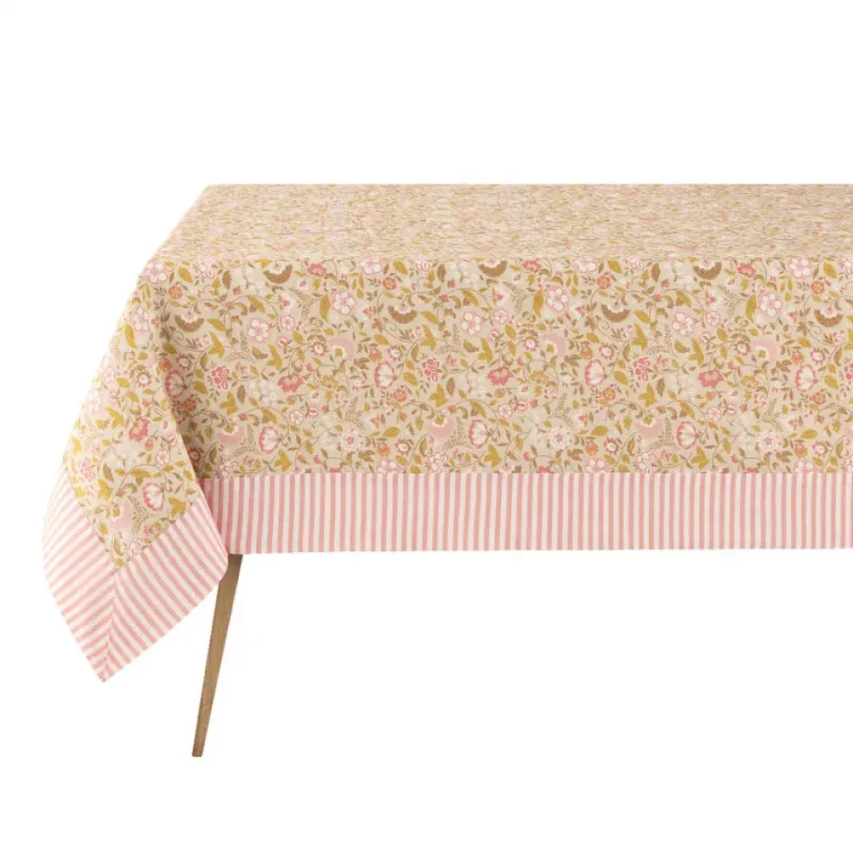 Boheme Beige Tablecloth 59" x 102"