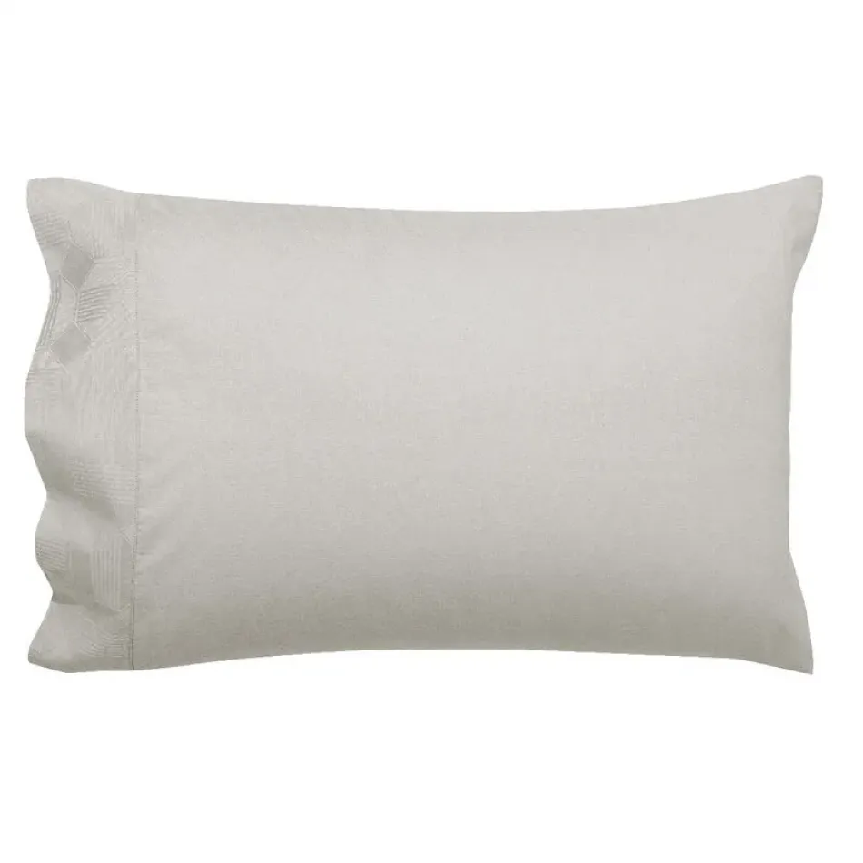 Palacio Grey 2 Pillowcases 22" x 42" King, Pair