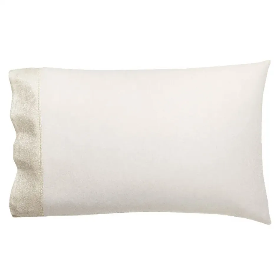 Victoria Beige 2 Pillowcases 22" x 33" Standard, Pair