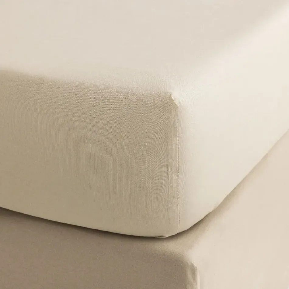 Portofino Beige Fitted Sheet 78" x 80" x 17" King