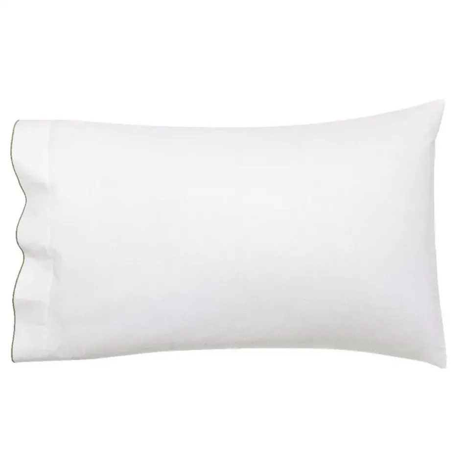 Songe Green 2 Pillowcases 22" x 33" Standard, Pair