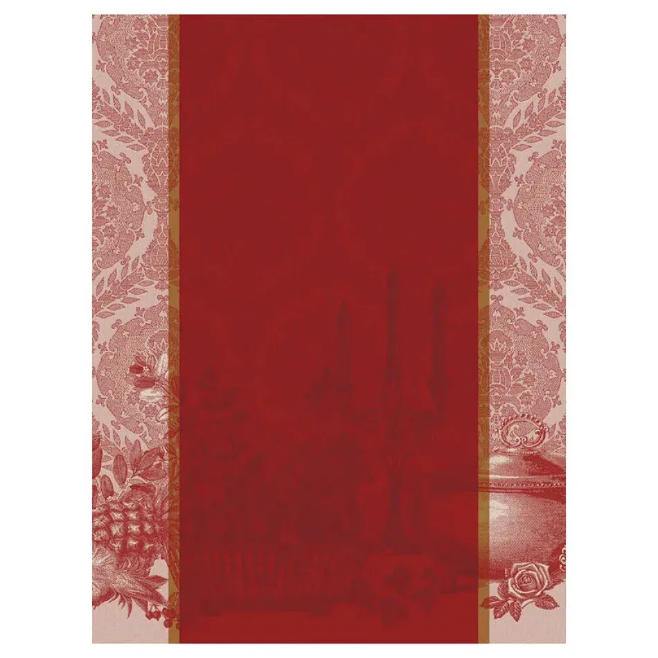 Festin Red Tea Towel 24" x 31" 100% Cotton