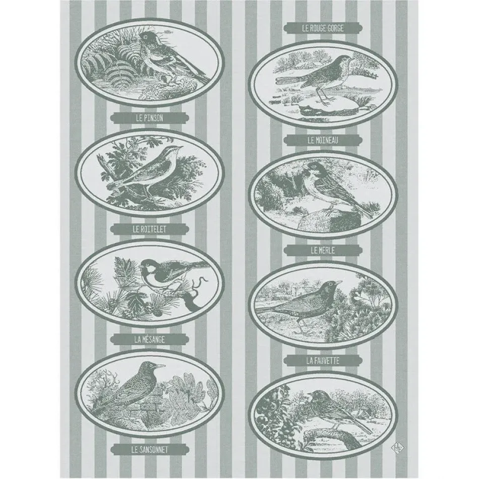 Mélodies Green Tea Towel 24" x 31"