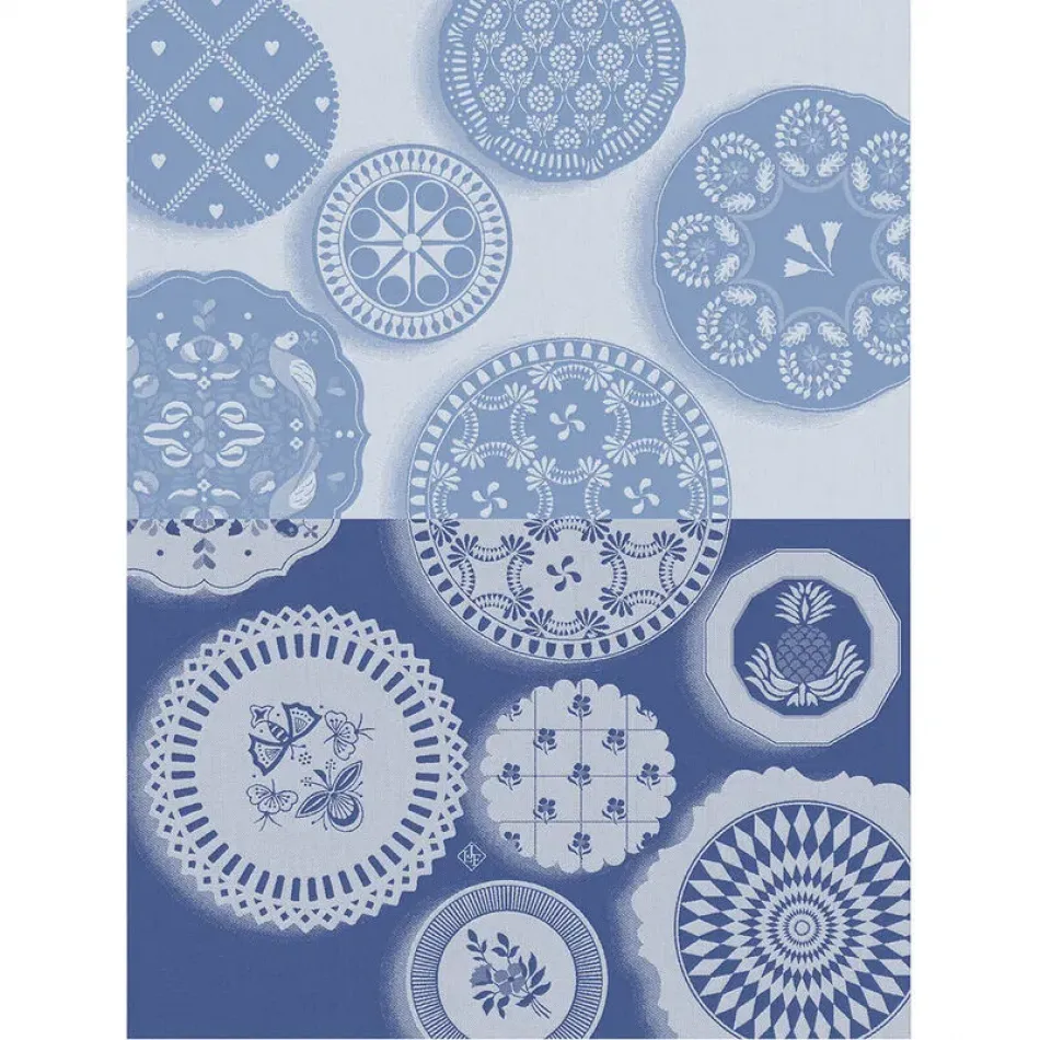 Faïence Blue Tea Towel 24" x 31"