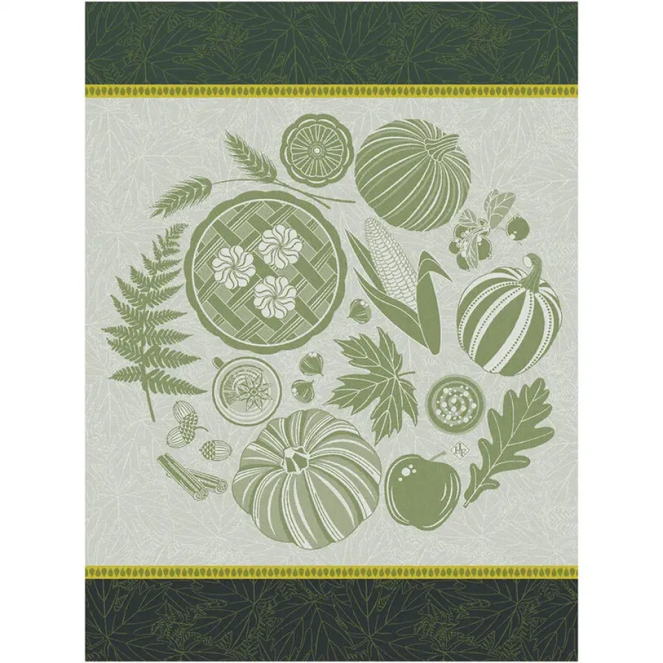 Thanksgiving Green Tea Towel 24" x 31"