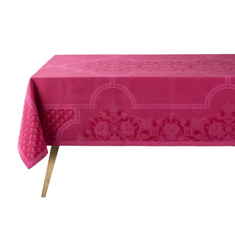 Palais Vénitien Pink Tablecloth 69" x 98" 100% Cotton