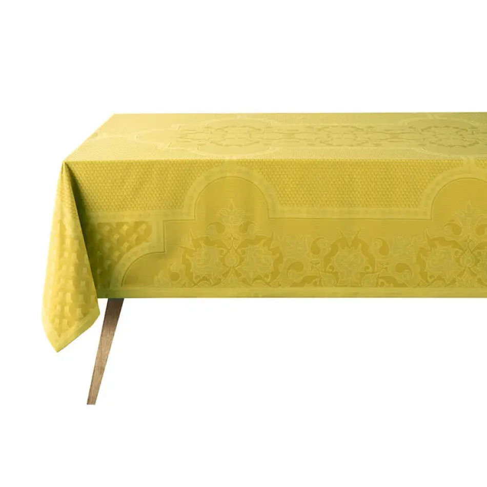 Palais Vénitien Yellow Tablecloth 69" x 126" 100% Cotton