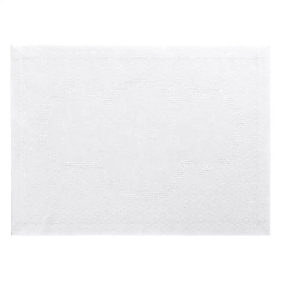 Évasion Céleste White Placemat 20" x 14" 100% Linen