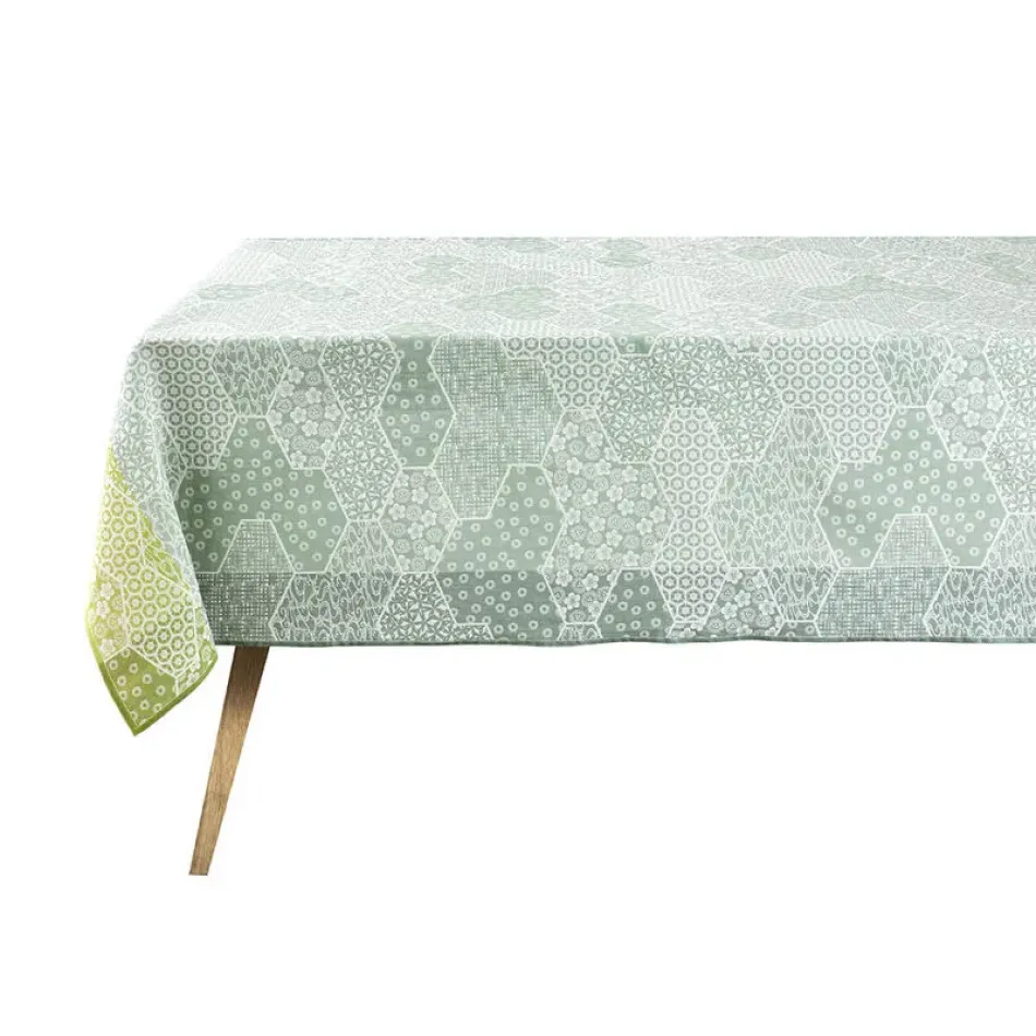 Wagara Green Tablecloth 59" x 59" 100% Cotton