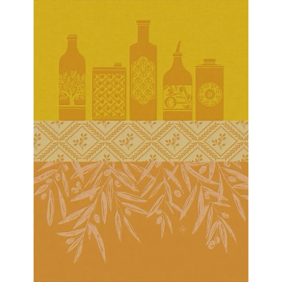 Huiles Provençales Yellow Tea Towel 24" x 31"