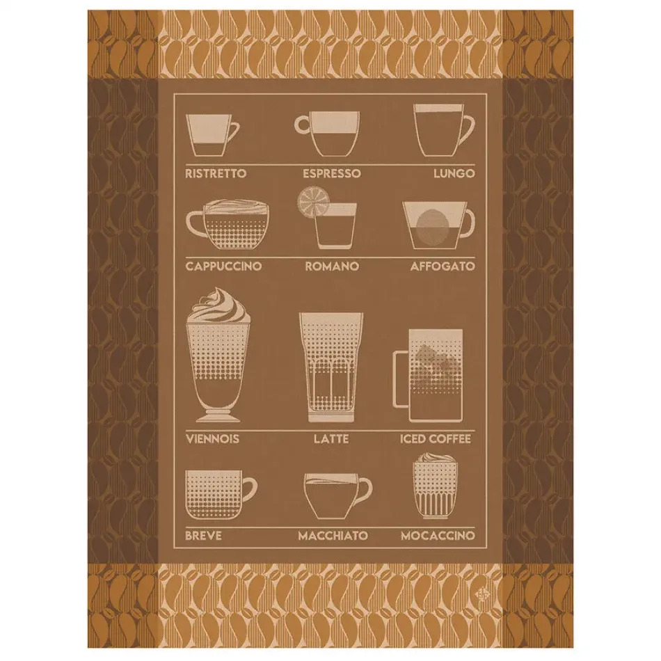 Barista Brown Tea Towel 24" x 31"