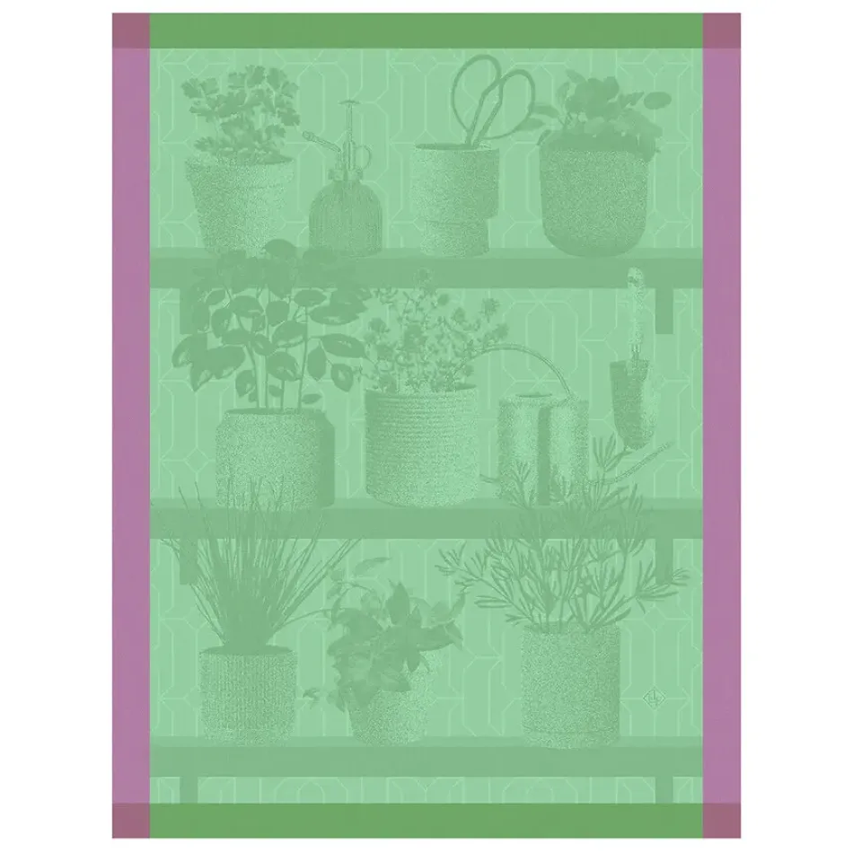 Herbes Fraîches Green Tea Towel 24" x 31"