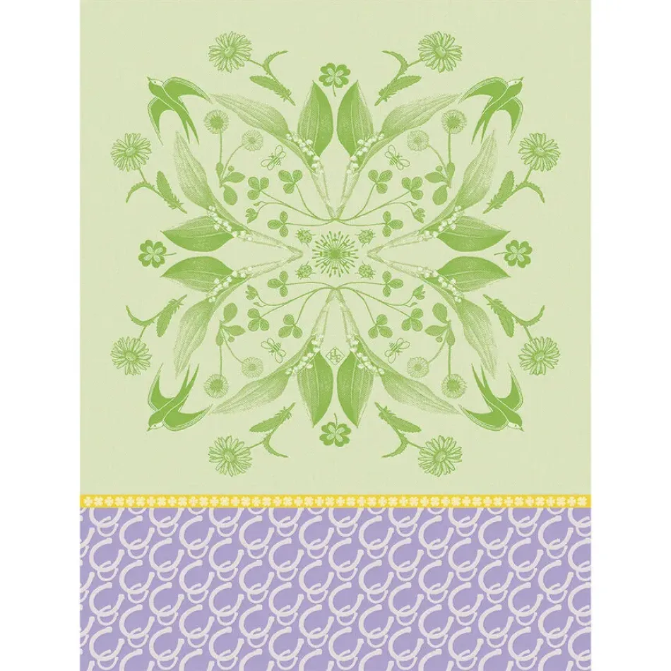 Porte Bonheur Green Tea Towel 24" x 31"