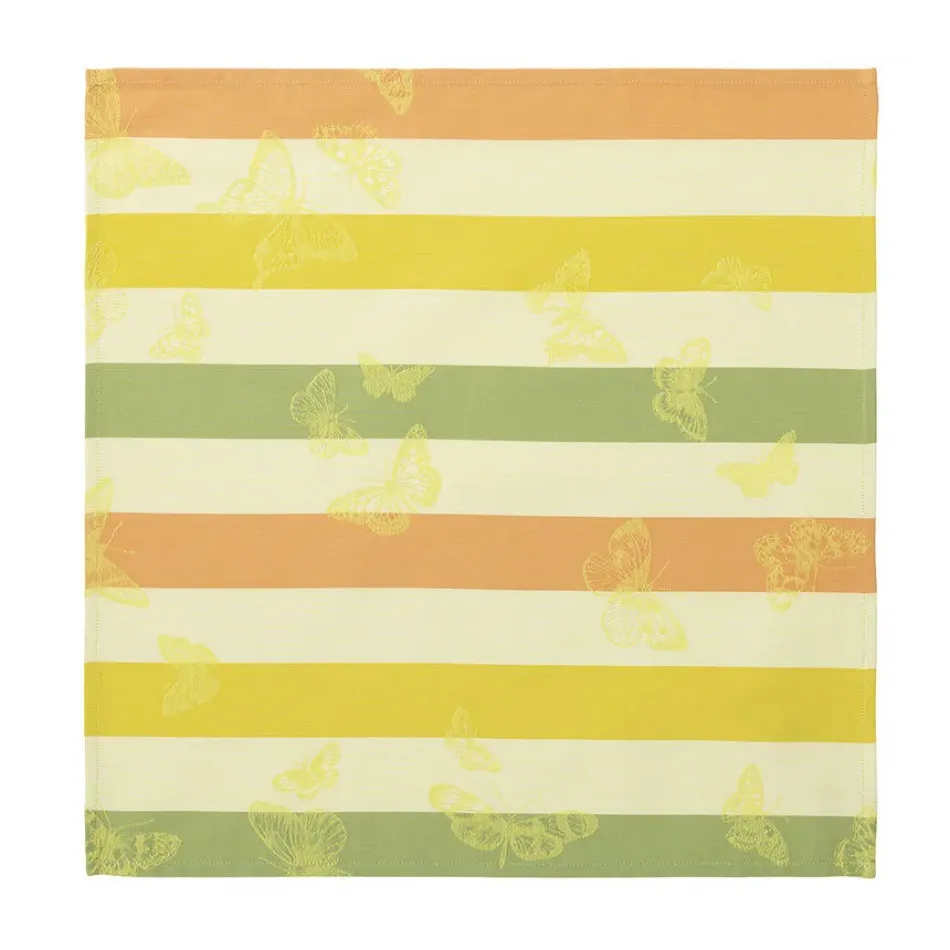Bal Des Papillons Yellow Napkin 20" x 20"
