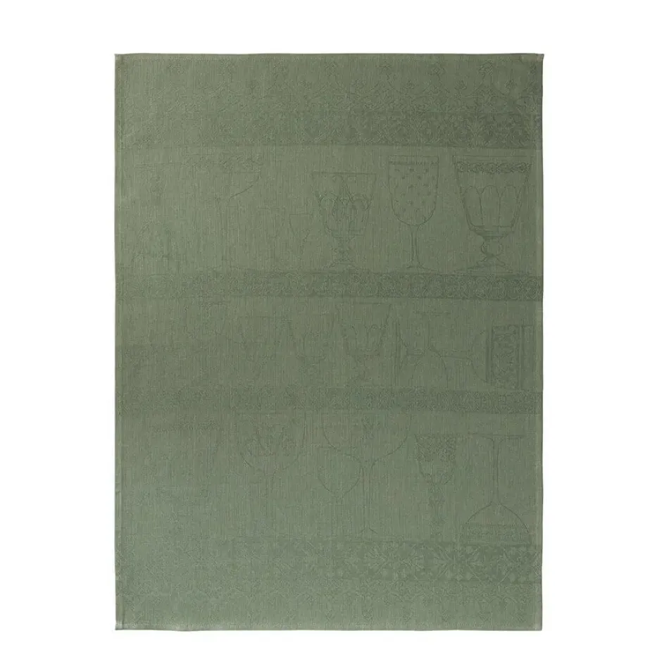 Cristal Green Crystal Towel 24" x 31"