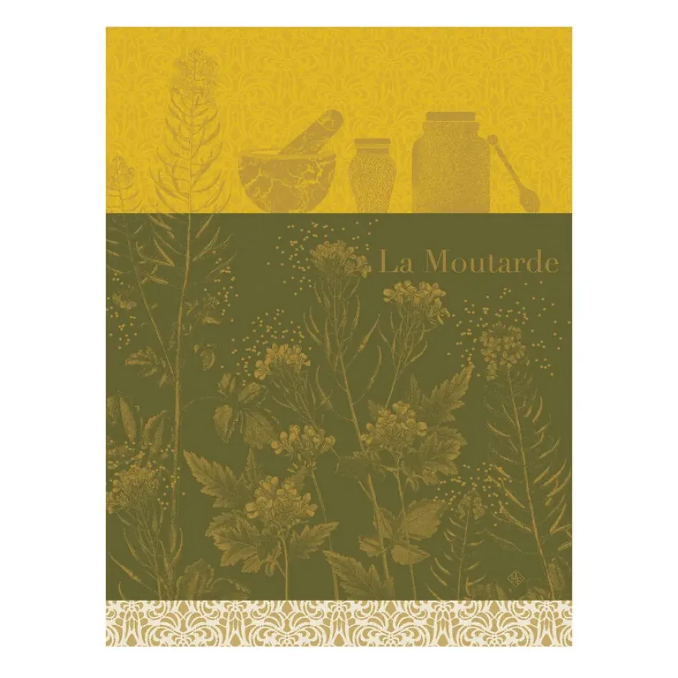 Moutarde En Fleurs Yellow Tea Towel 24" x 31"