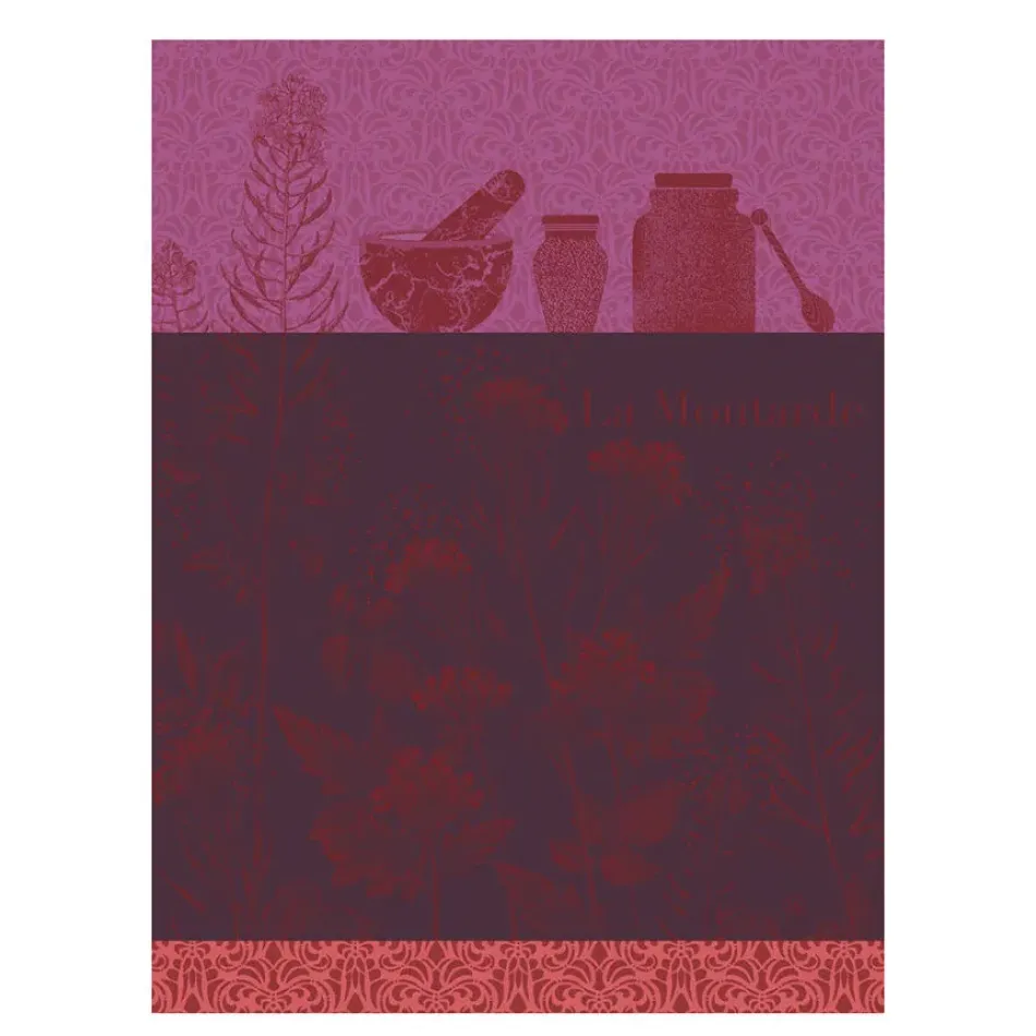 Moutarde En Fleurs Purple Tea Towel 24" x 31"