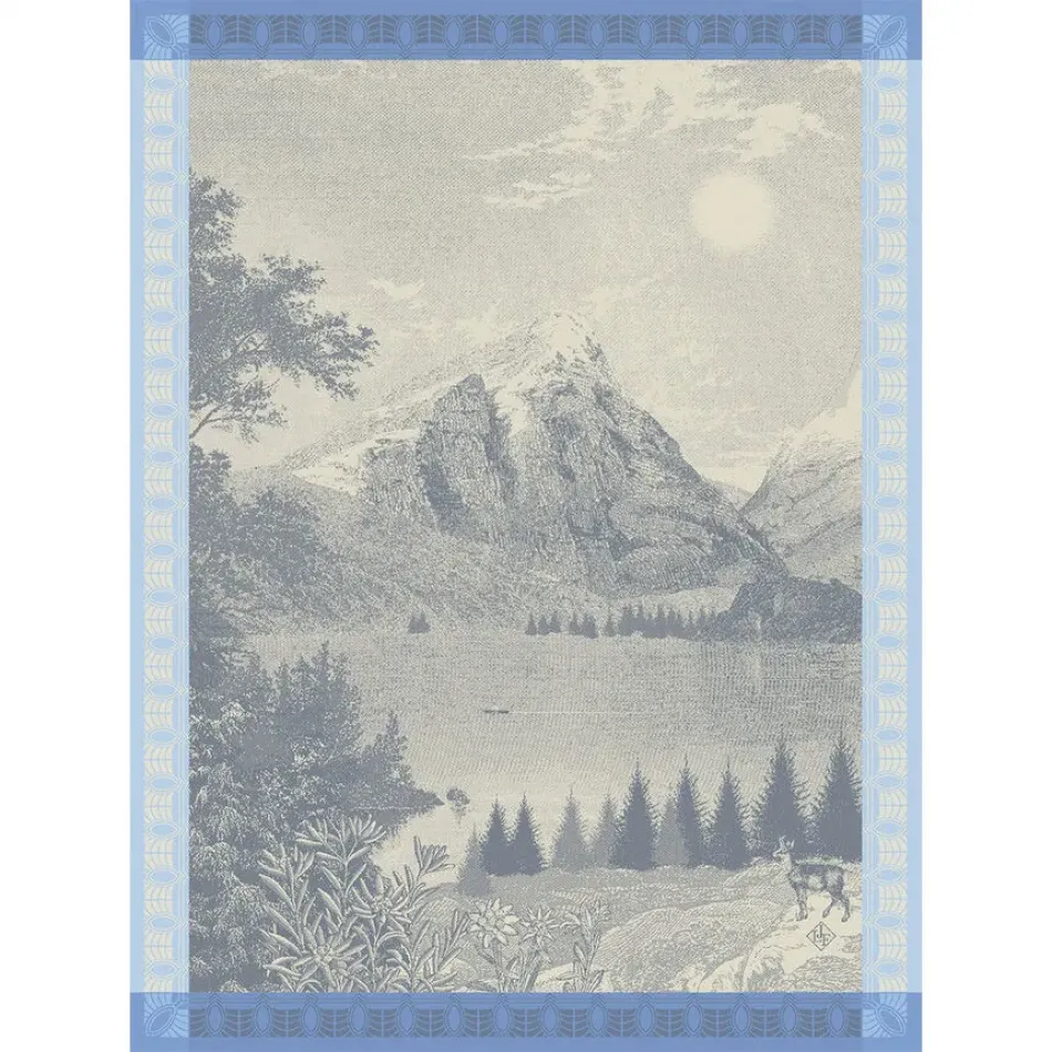Altitude Blue Tea Towel 24" x 31"
