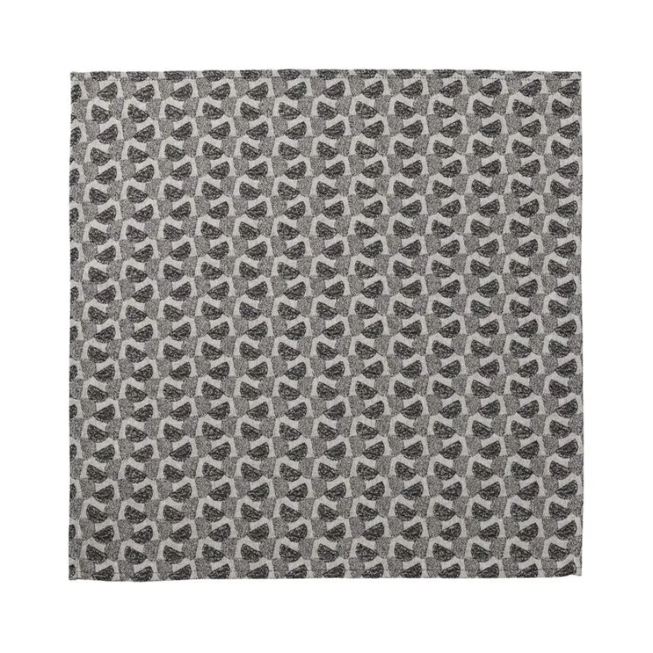Empreintes Pois Black Napkin 20" x 20"