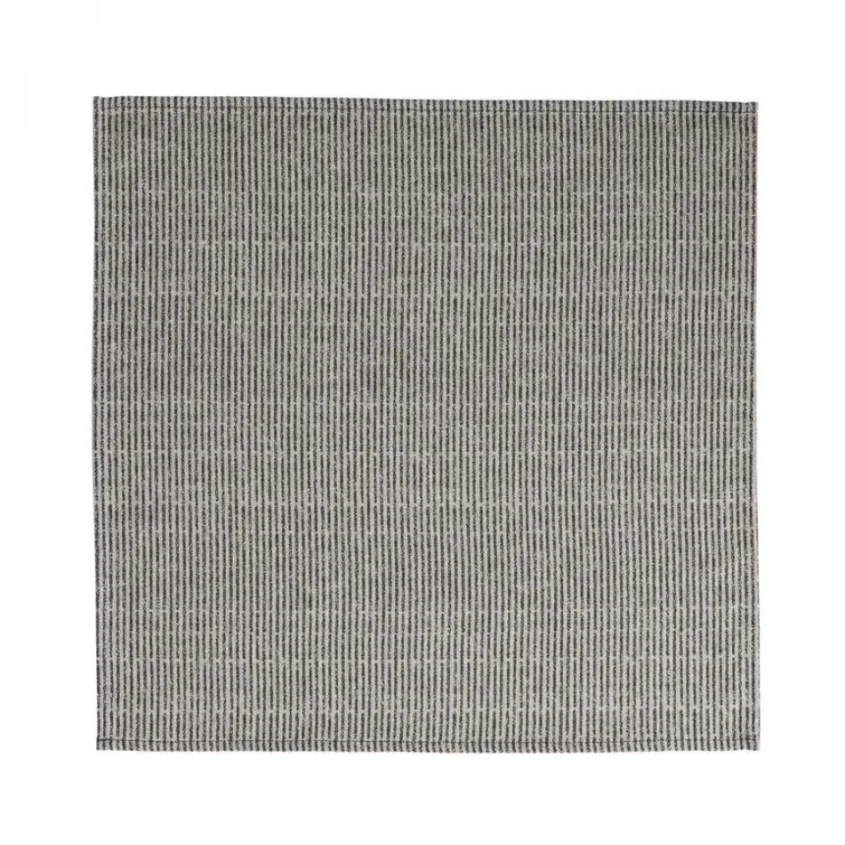 Empreintes Rayures Black Napkin 20" x 20"