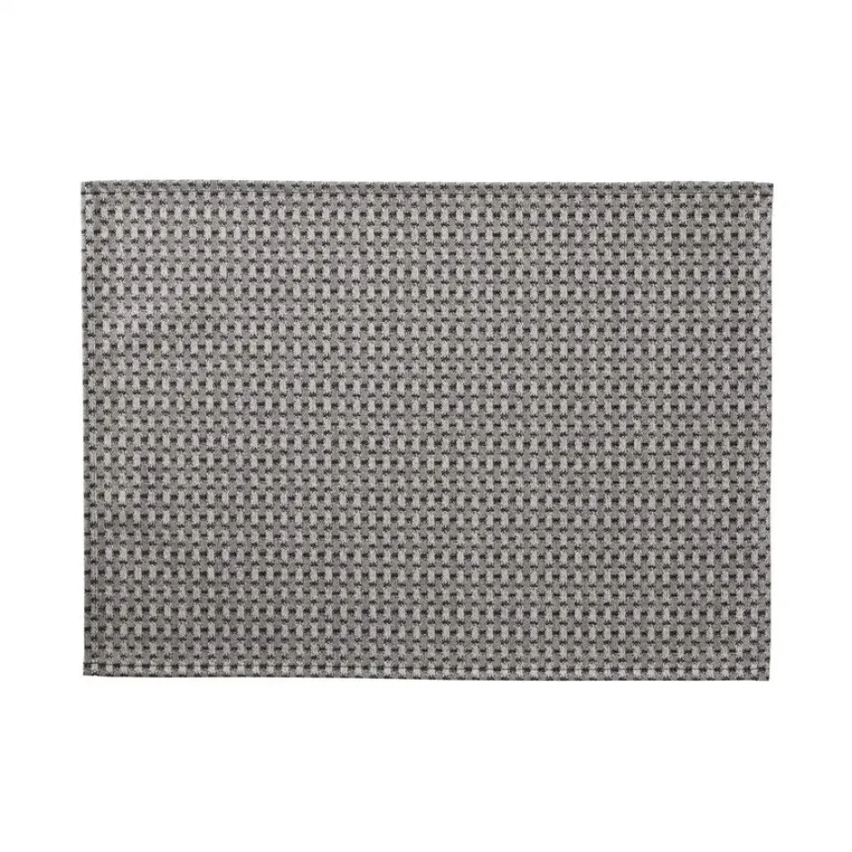 Empreintes Tissage Enduit Black Coated Placemat 20" x 14"