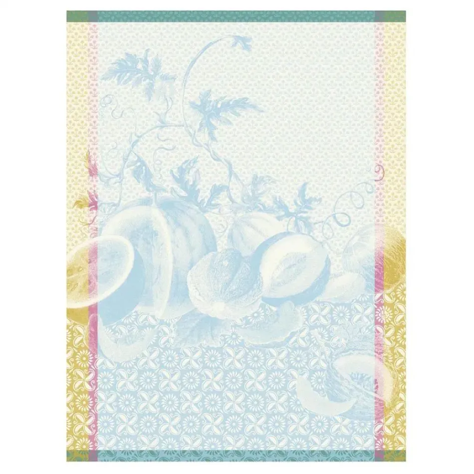 Éclats Du Midi Fraîcheur Blue Tea Towel 24" x 31"