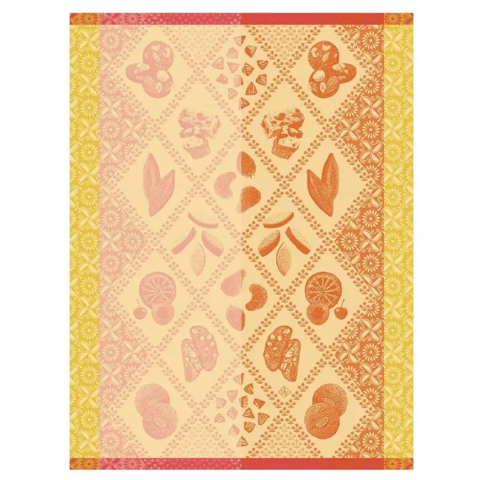 Éclats Du Midi Douceur Red Tea Towel 24" x 31"