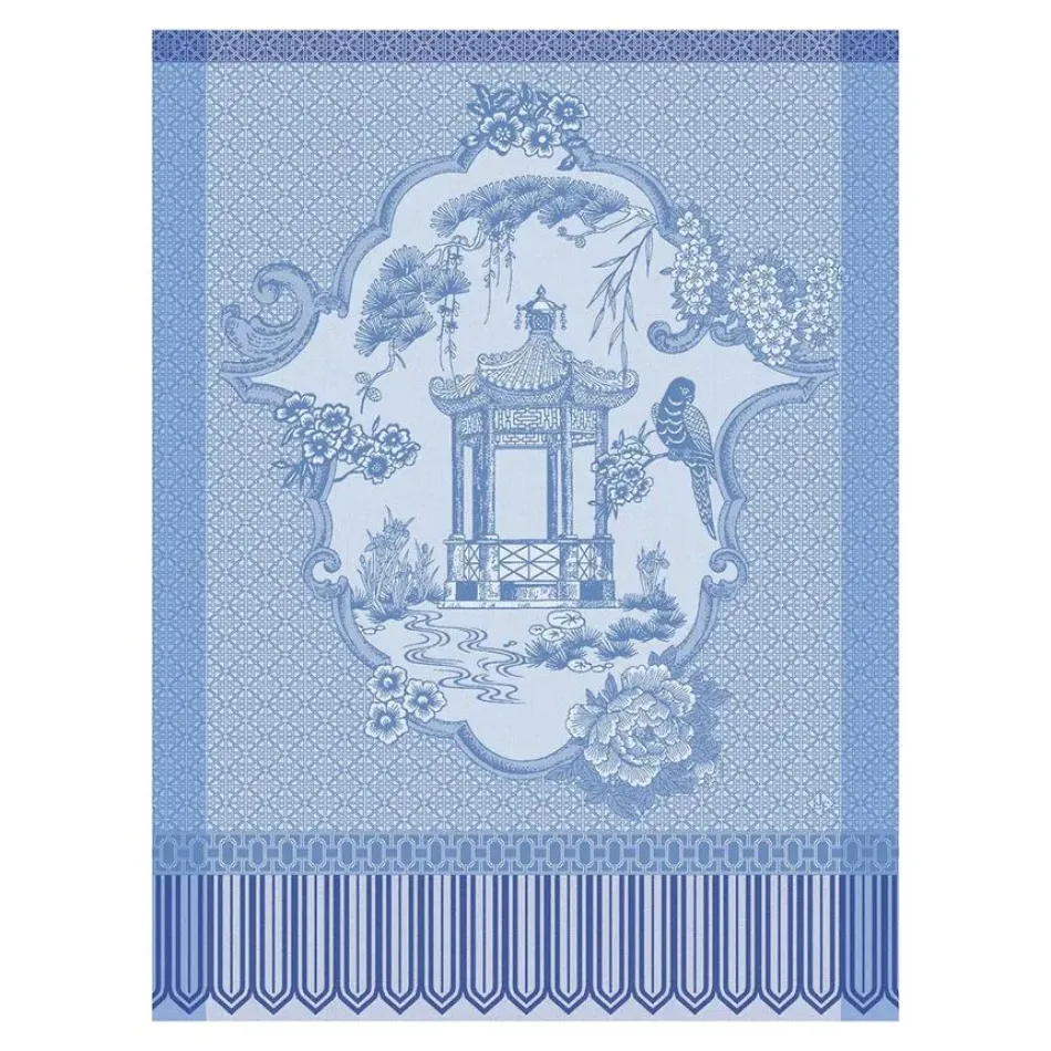 Promenade Impériale Blue Tea Towel 24" x 31"
