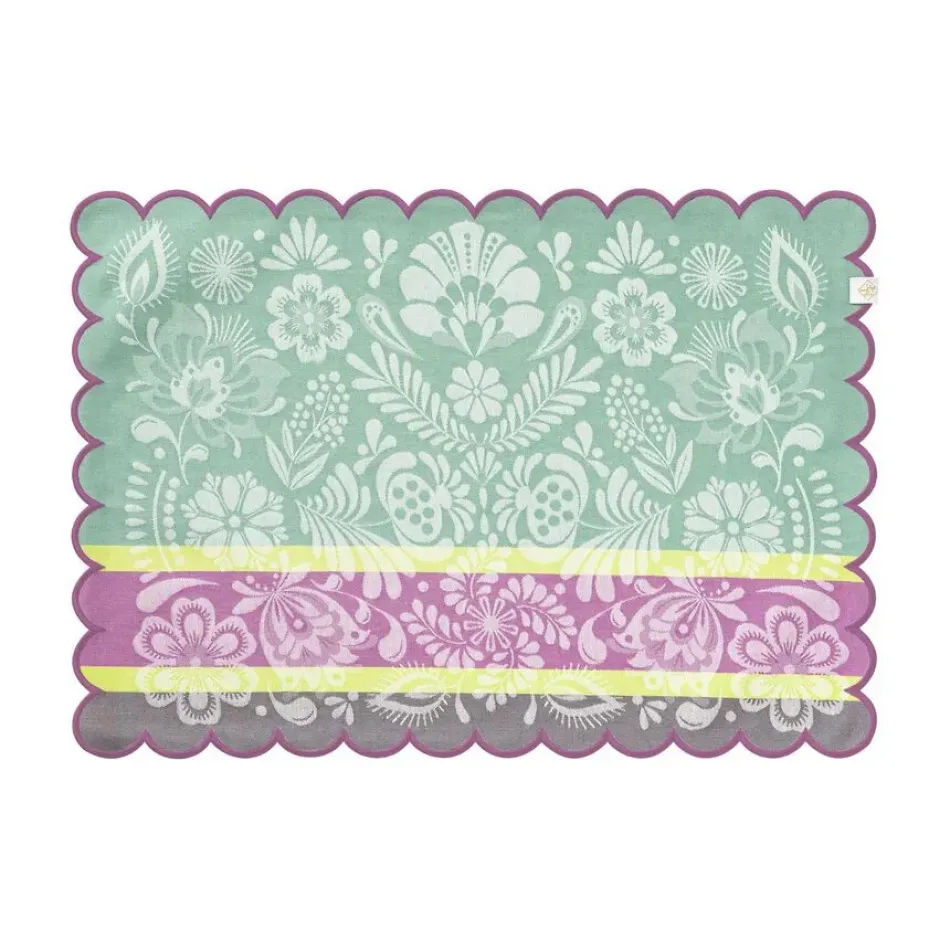Alegria Green Coated Placemat 20" x 14"