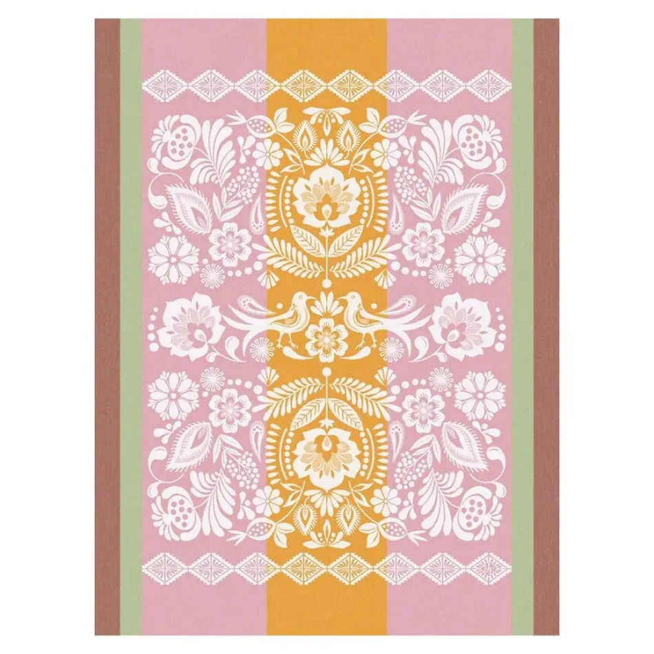 Alegria Pink Tea Towel 24" x 31"