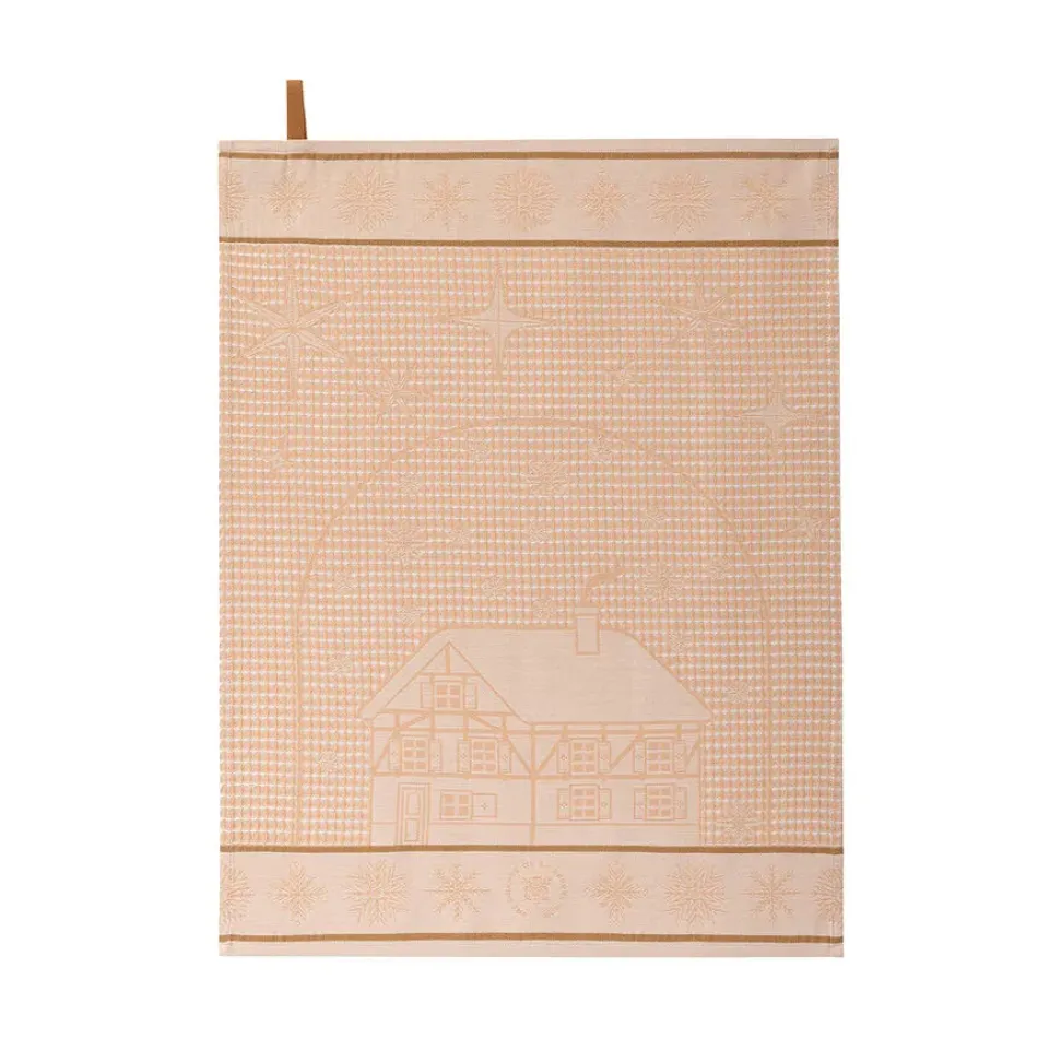 Noël Au Chalet Beige Hand Towel 23" x 17"