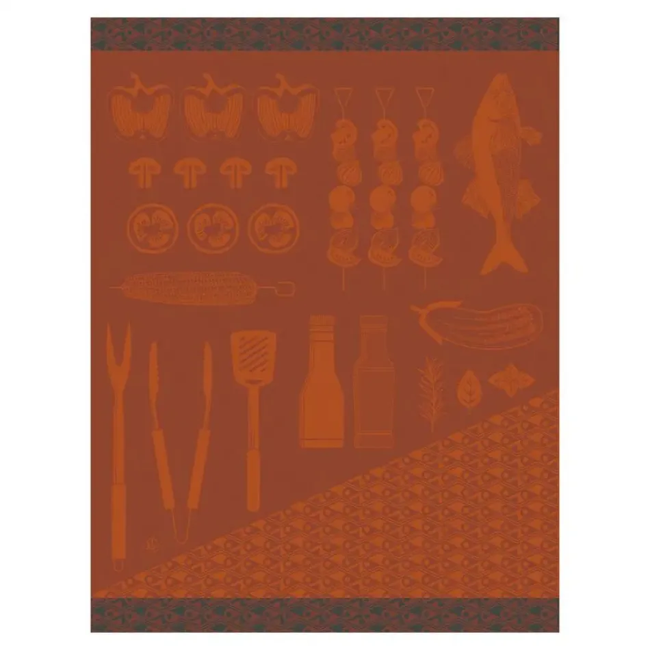 Braise Red Tea Towel 24" x 31"