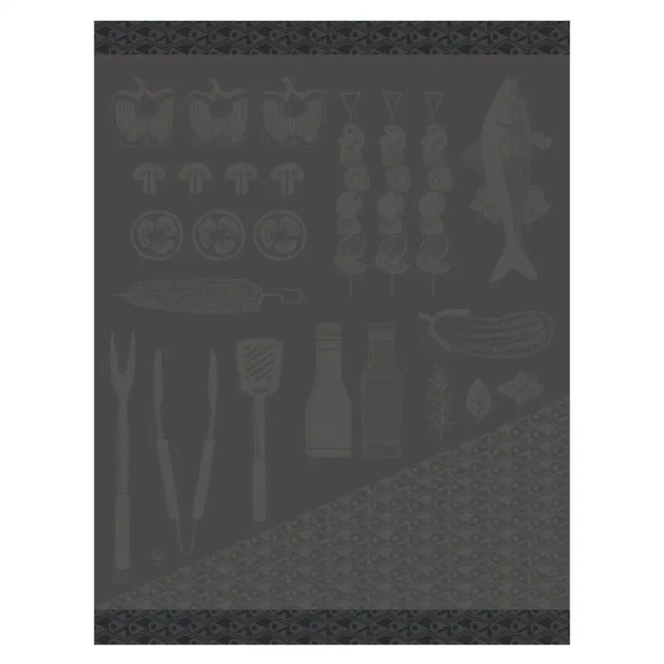 Braise Grey Tea Towel 24" x 31"