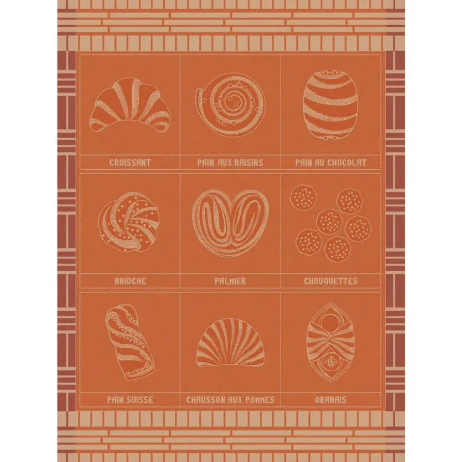 Haute Viennoiserie Red Tea Towel 24" x 31"