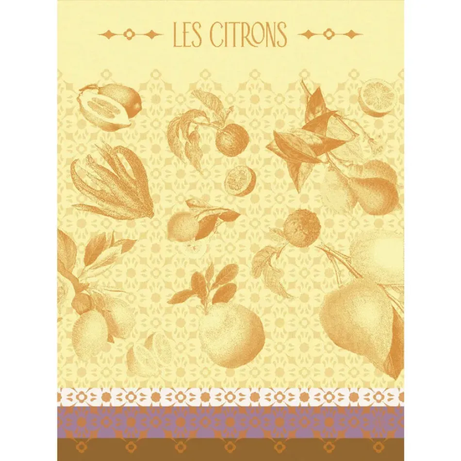 La Beauté Du Zeste Orange Tea Towel 24" x 31"