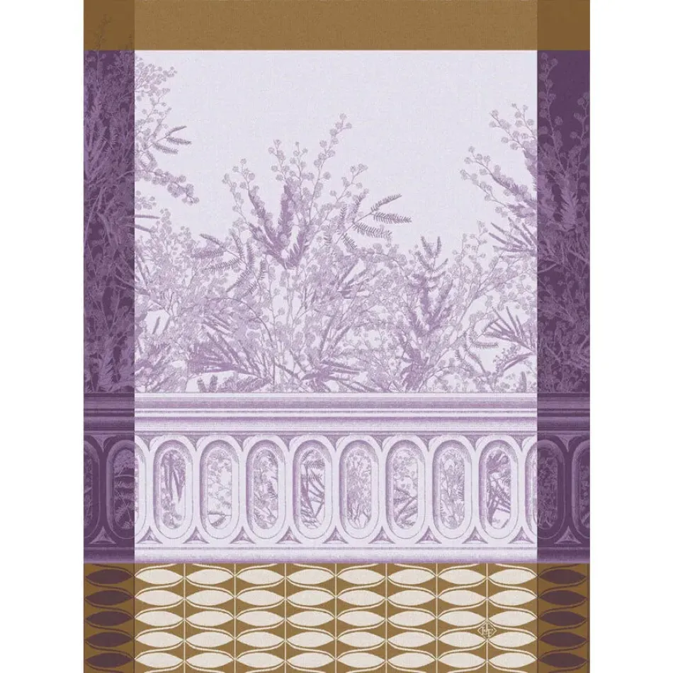 Riviera Mimosa Purple Tea Towel 24" x 31"