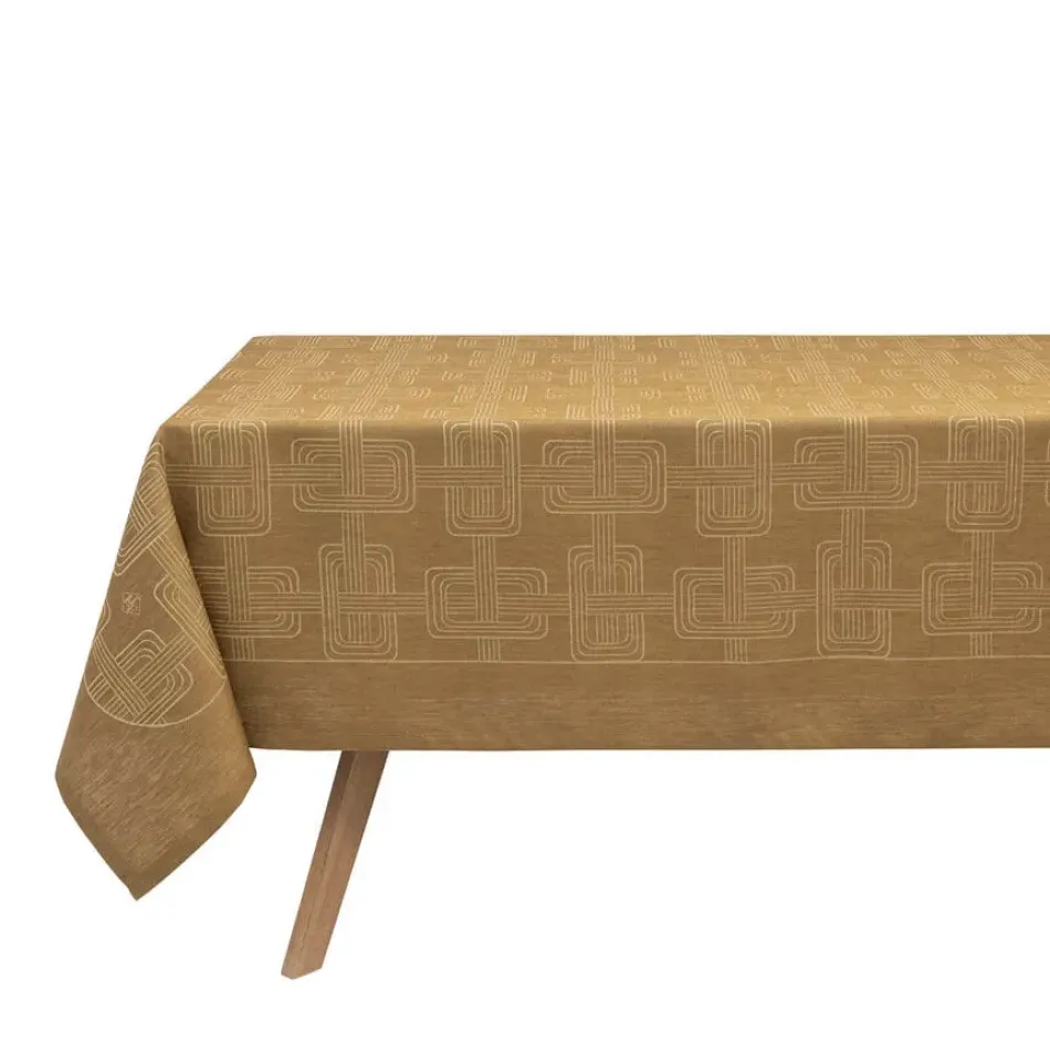 Hôtel Particulier Brown Tablecloth 47" x 47"