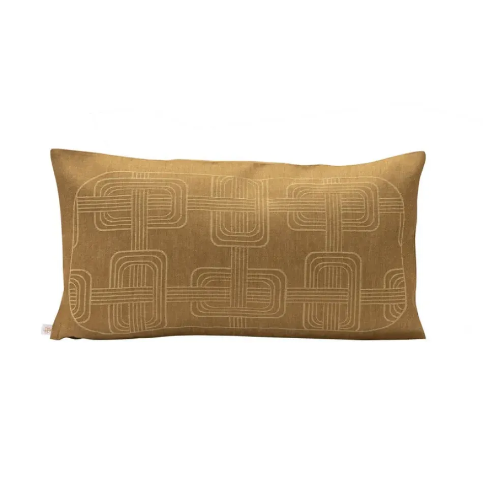 Hôtel Particulier Brown Cushion Cover 12" x 20"
