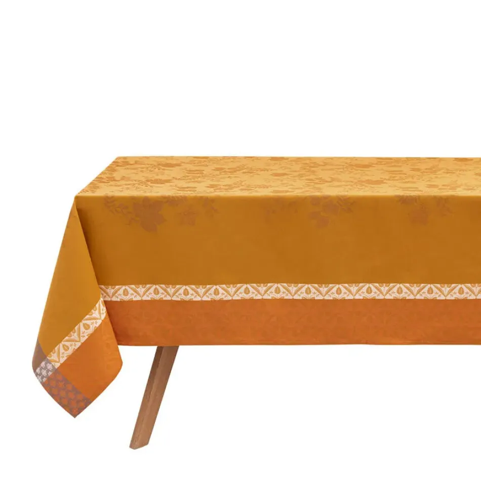 Manor Lane Orange Tablecloth 69" x 149"