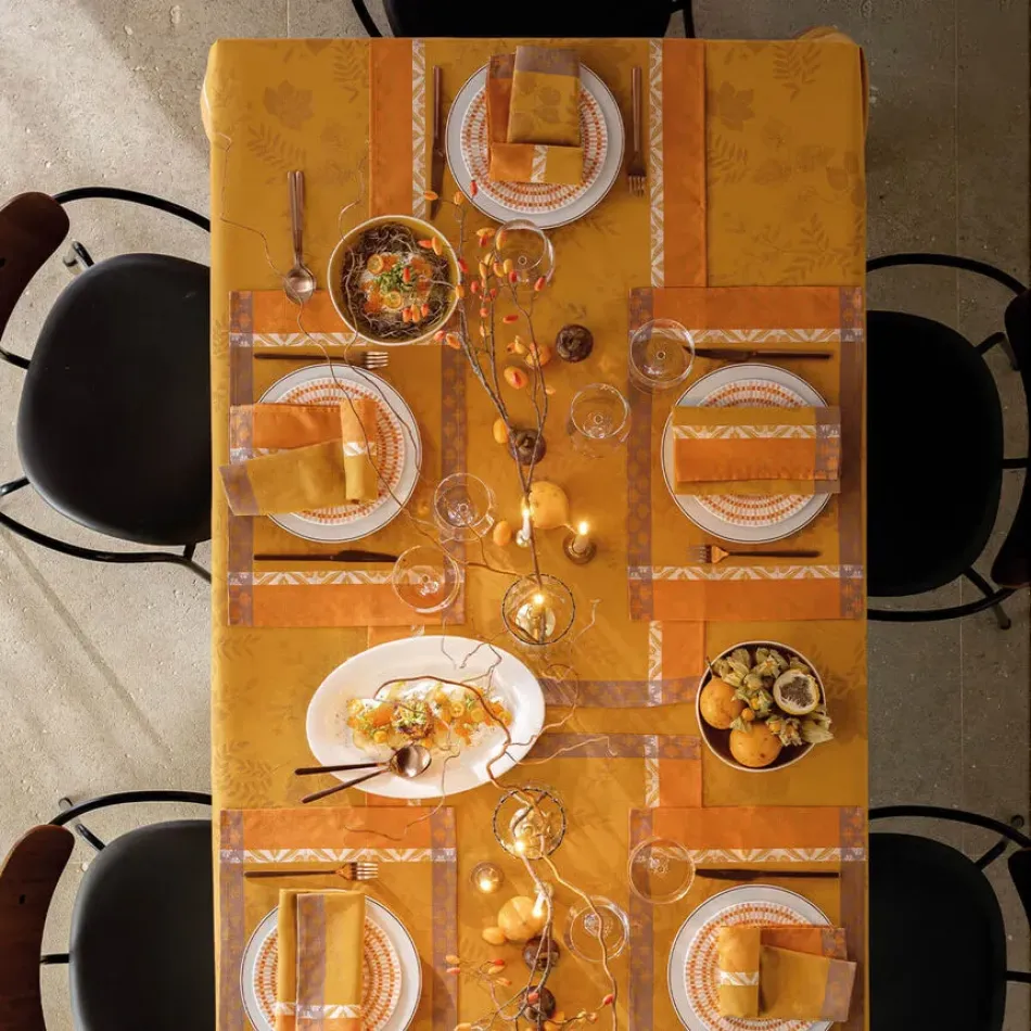 Manor Lane Orange Table Linens