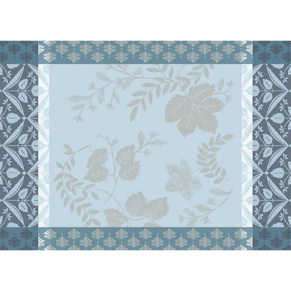 Manor Lane Enduit Blue Coated Placemat 20" x 14"