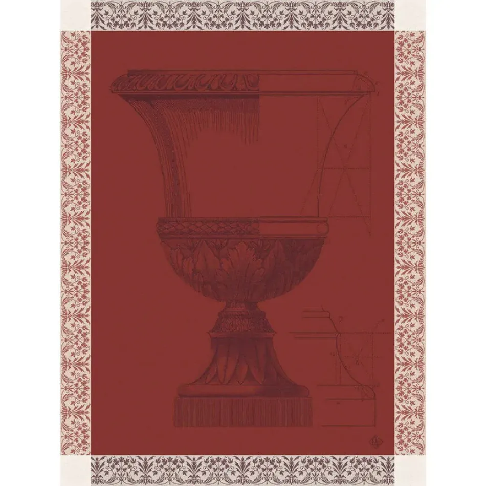 Médicis Red Tea Towel 24" x 31"