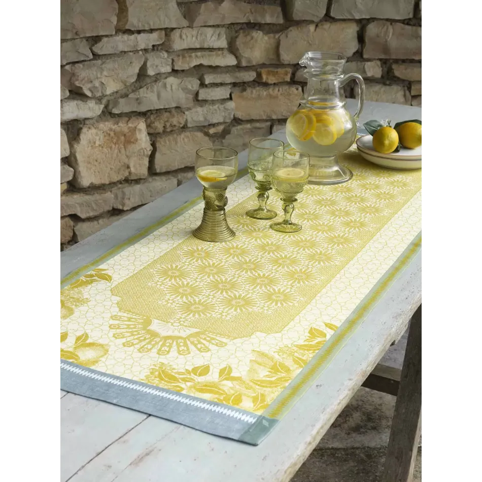 Jardin D'Orient Yellow Runner 20" x 79"