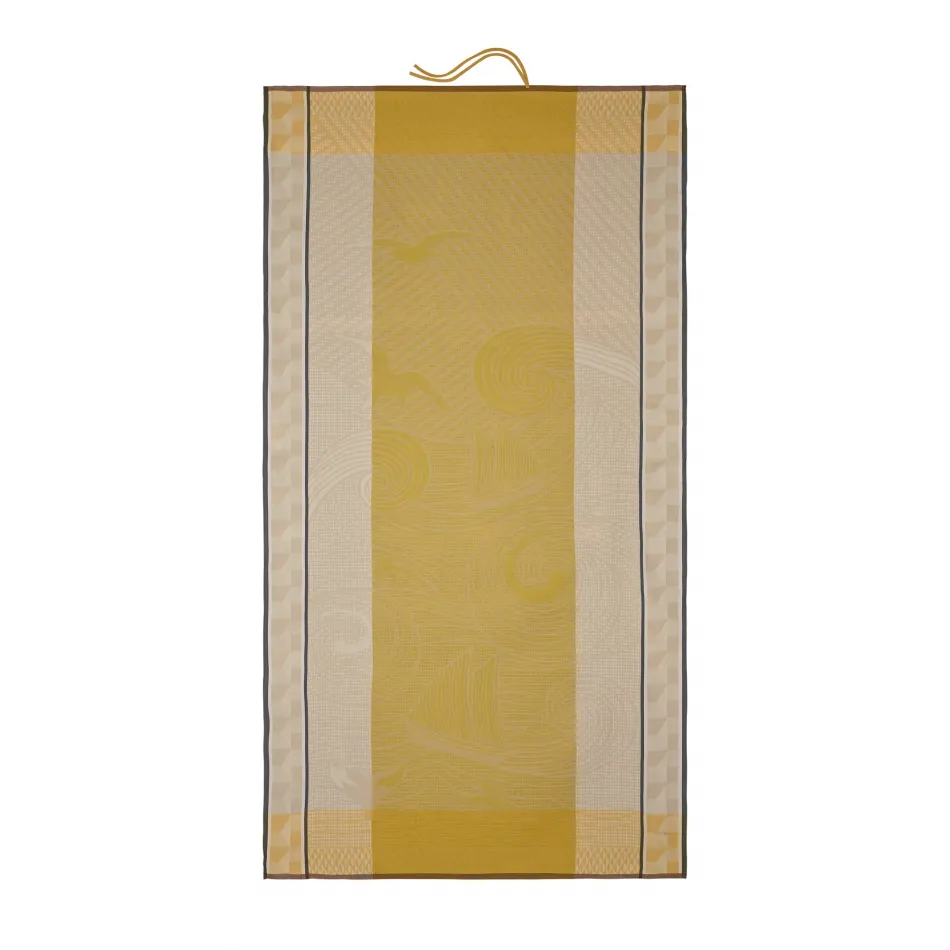 Baignade A Socoa Beige Beach Towel 39" x 79"