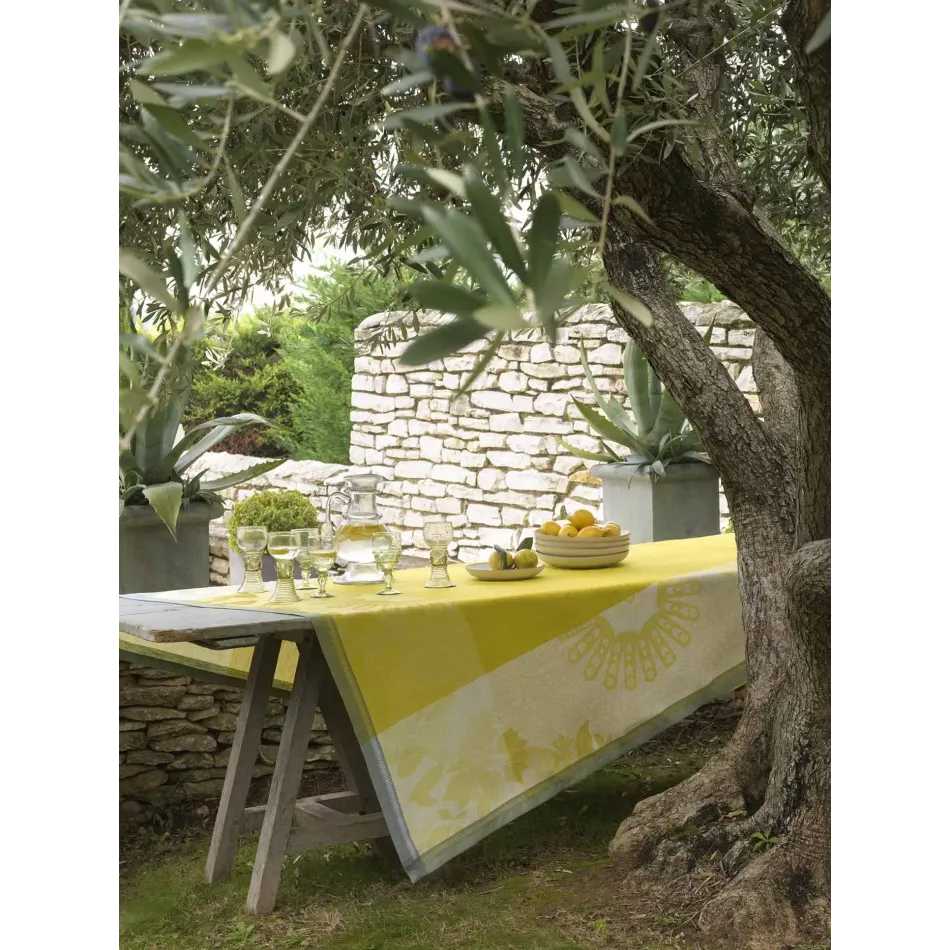 Jardin D'orient Yellow Table Linens