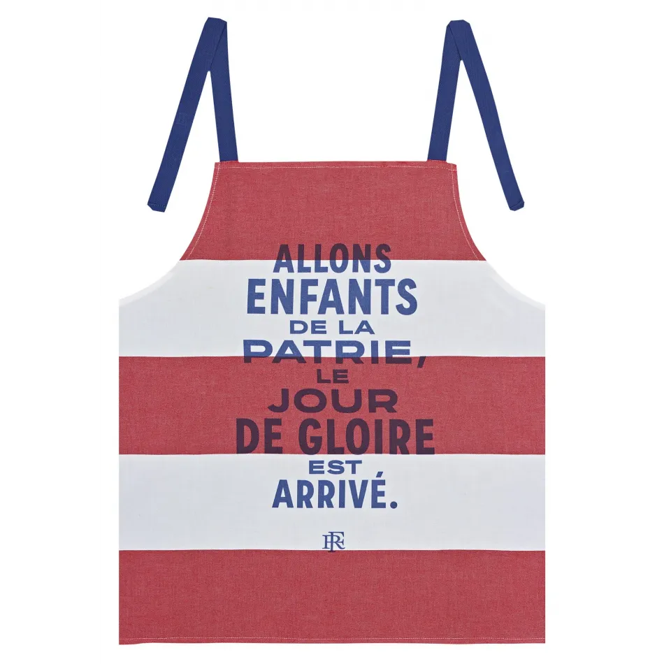 Elysee Patrie Tricolor Child's Apron 26" x 23"