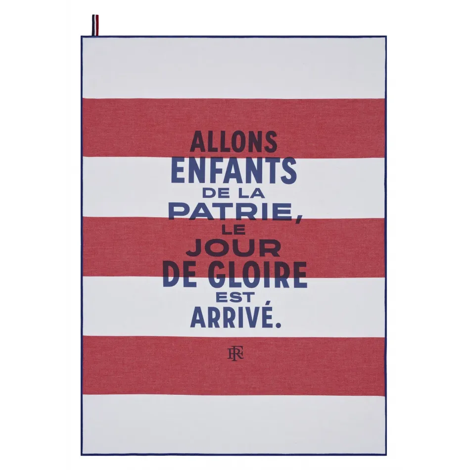 Elysee Patrie Tricolor Tea Towel 24" x 31"