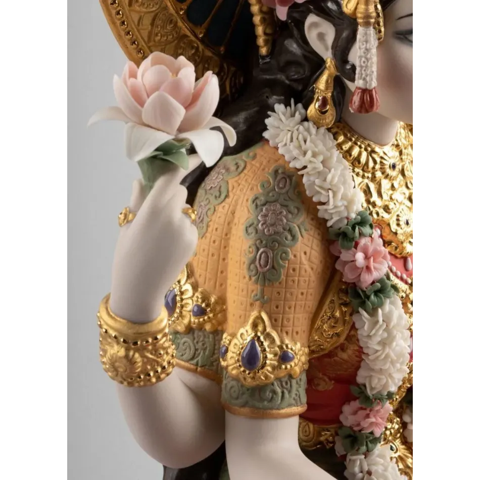 Lladro Lord Balaji Decorative Golden Lustre Plate 01009672 | Francis