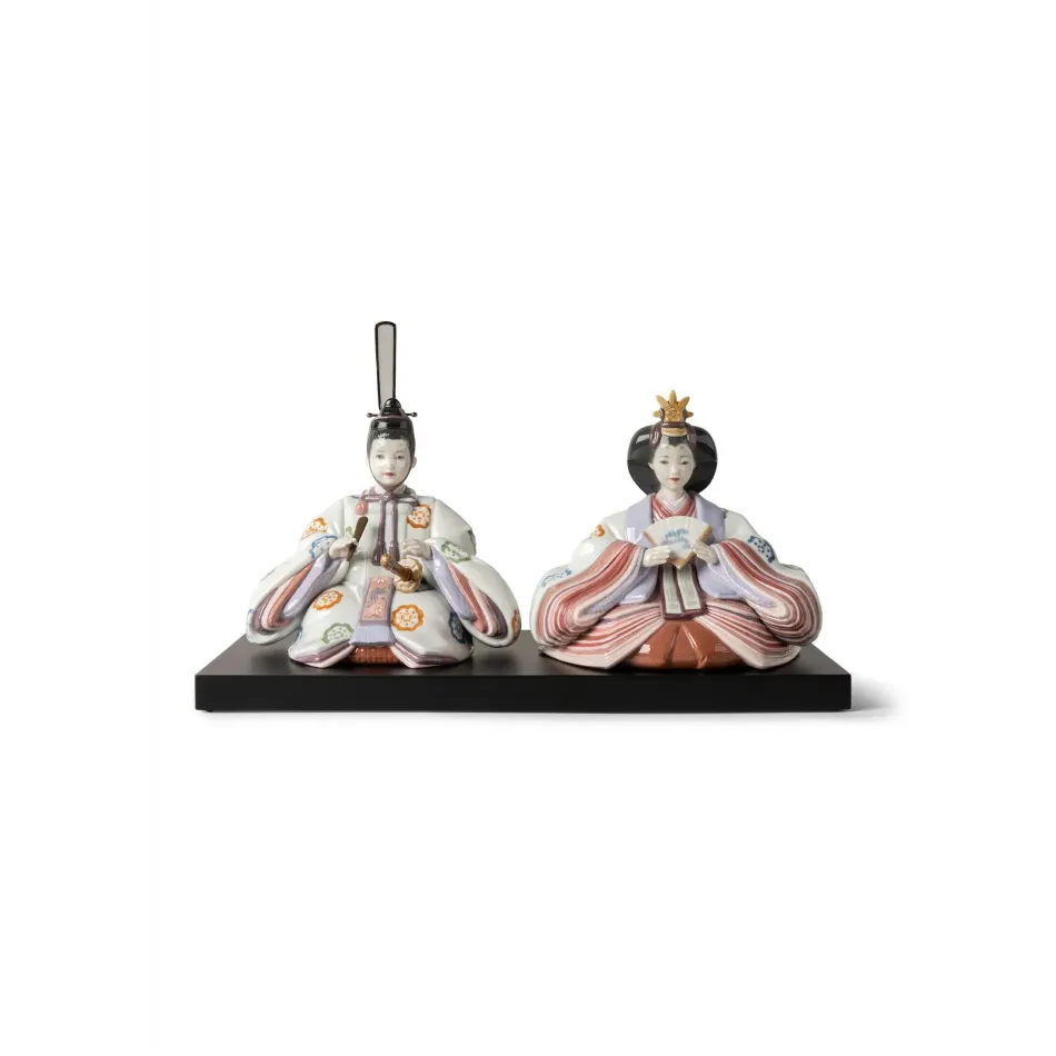 Hina Dolls (Floral Engraving)